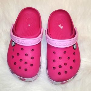 Crocs Kids Mickey Mouse Size 1 Pink sandals